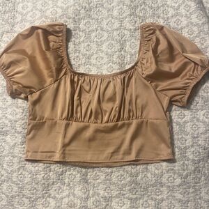 Cotton On Yellow Gold Milkmaid Cottage-core Blouse Top